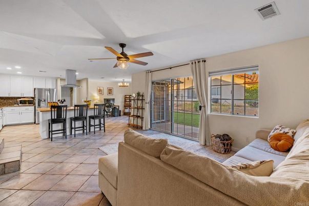 Dining room, Interior, Kitchen, Living room, Recessed Lighting
