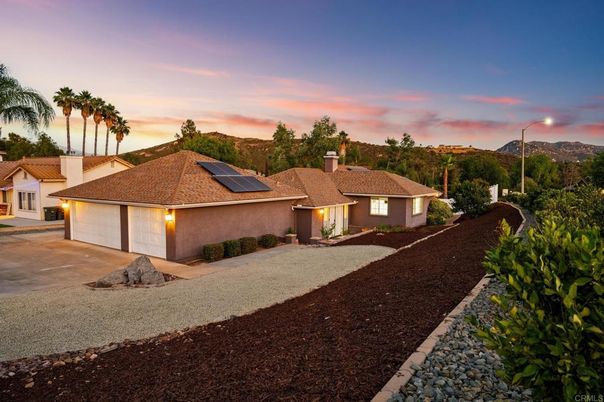Attached, Backyard, Exterior, Facade, Solar Panels, Mediterranean