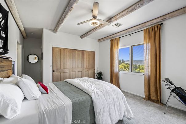 Bedroom, Interior, Wooden Beams