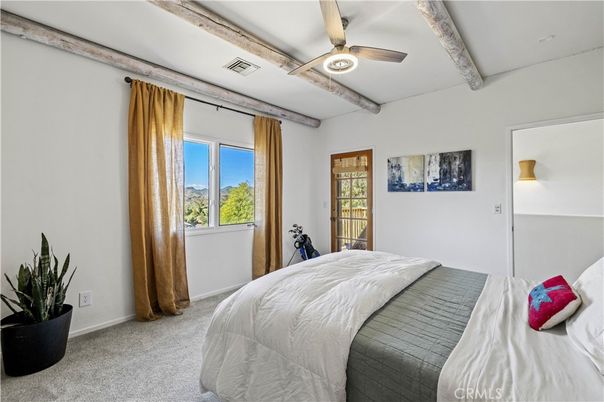 Bedroom, Interior, Wooden Beams