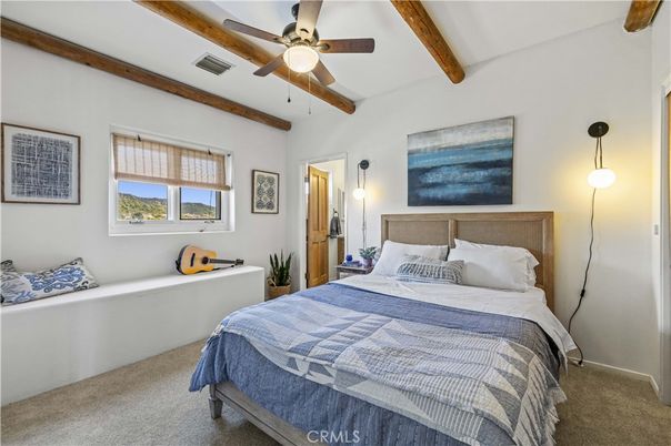Bedroom, Interior, Wooden Beams