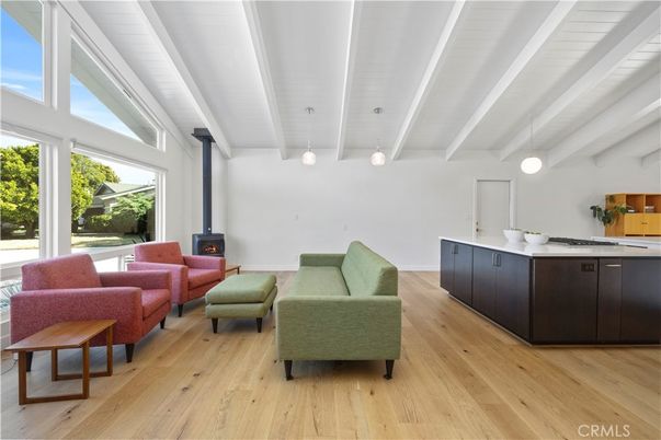 Interior, Living room, Pendant Lights, Wood Texture Flooring