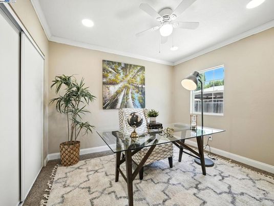 Home Office, Interior, Recessed Lighting