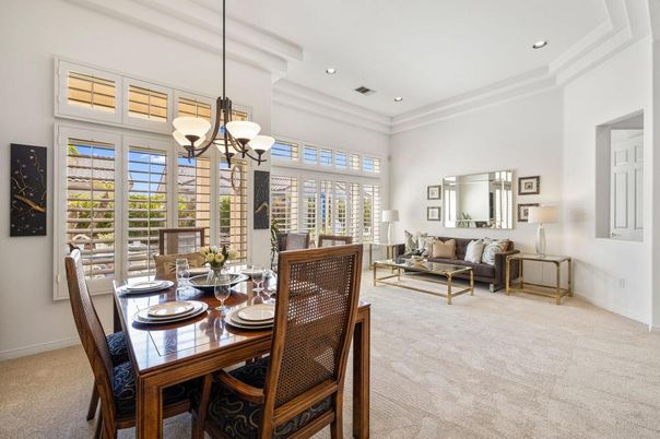 Dining room, Interior, Living room, Pendant Lights, Recessed Lighting