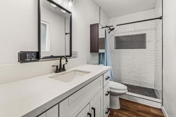 Bathroom, Interior, Wood Texture Flooring