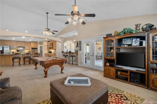 Billiard Table, Game Room, Interior, Kitchen, Recessed Lighting