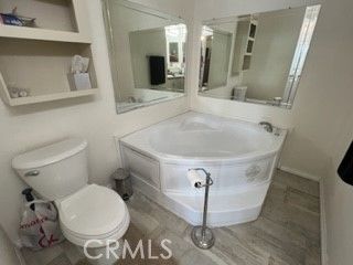 Bathroom, Free Standing Baths, Interior, Wood Texture Flooring