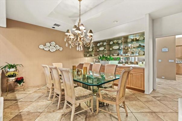 Chandelier, Dining room, Interior, Recessed Lighting