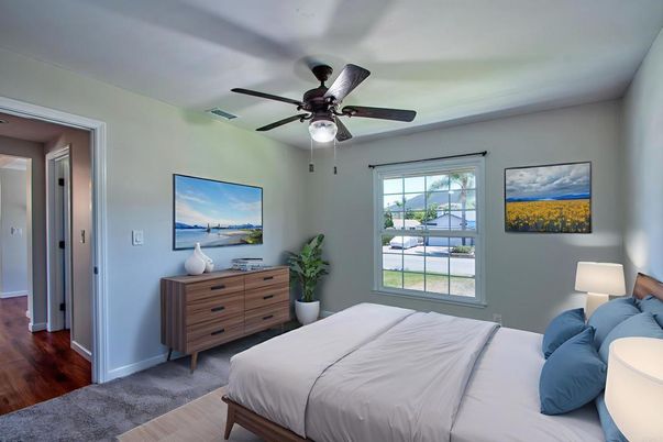 Bedroom, Interior, Wood Texture Flooring