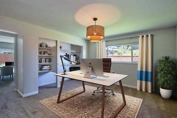 Chandelier, Home Office, Interior