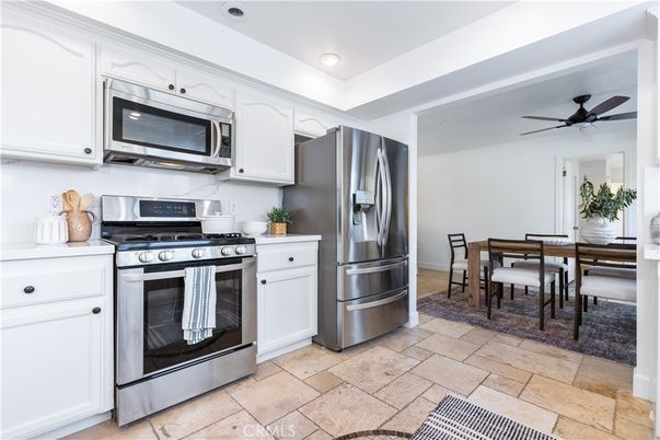 Dining room, Interior, Kitchen, Recessed Lighting, Stainless Steel Appliances