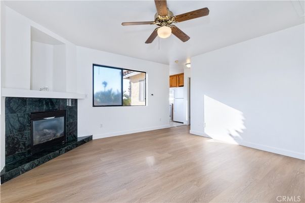 Empty room, Fireplace, Interior, Wood Texture Flooring