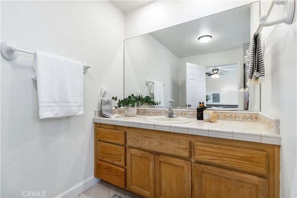 Bathroom, Dual Sink Vanities, Interior, Tile Countertops