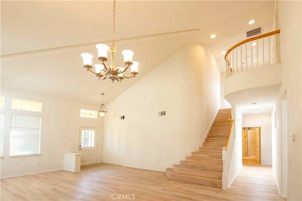 Chandelier, Interior, Recessed Lighting, Wood Texture Flooring