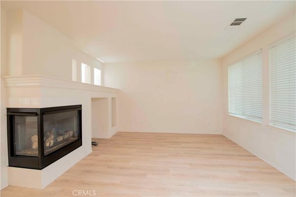 Empty room, Fireplace, Interior, Wood Texture Flooring