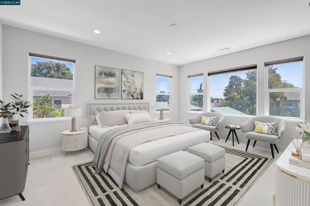 Bedroom, Interior, Recessed Lighting