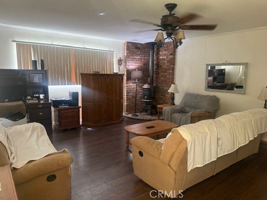 Interior, Living room, Stone Walls, Wood Texture Flooring