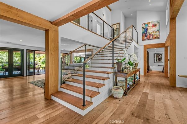 Interior, Recessed Lighting, Wooden Beams, Wood Texture Flooring