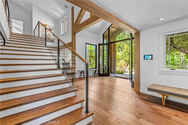 Interior, Recessed Lighting, Wooden Beams, Wood Texture Flooring