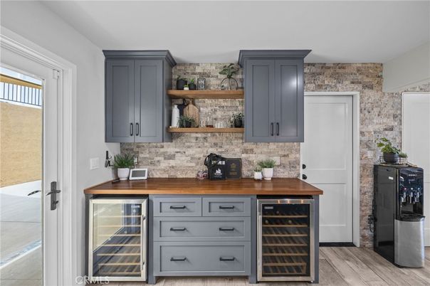 Interior, Stone Walls, Wood Texture Flooring