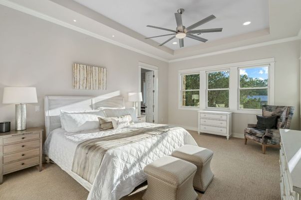 Bedroom, Interior, Recessed Lighting