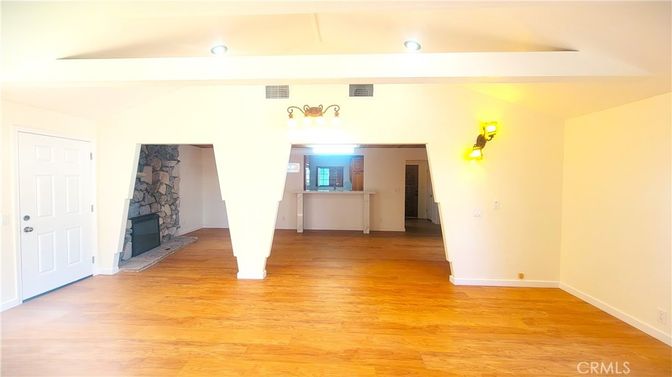 Empty room, Fireplace, Interior, Wood Texture Flooring