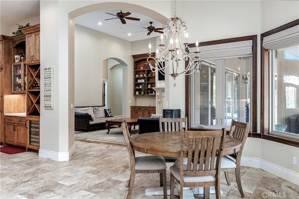 Chandelier, Dining room, Interior, Recessed Lighting