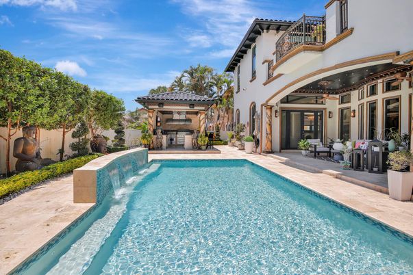 Exterior, Pool, Solar Panels