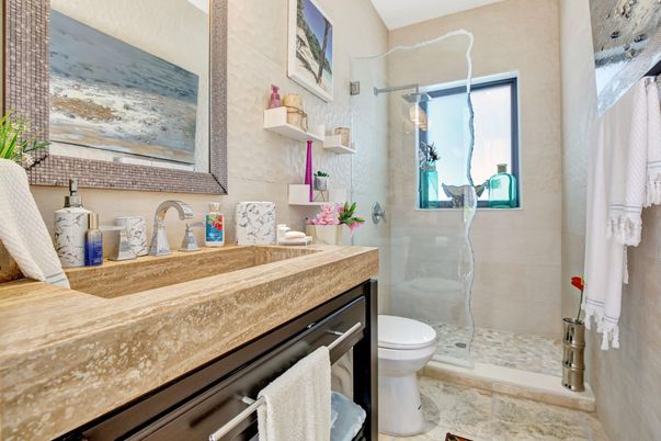 Bathroom, Glass Shower, Interior