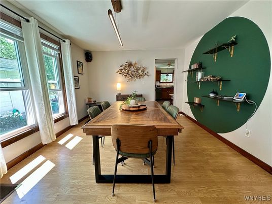 Dining room, Interior, Wood Texture Flooring