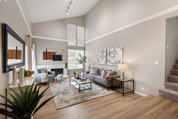 Fireplace, Interior, Living room, Wood Texture Flooring