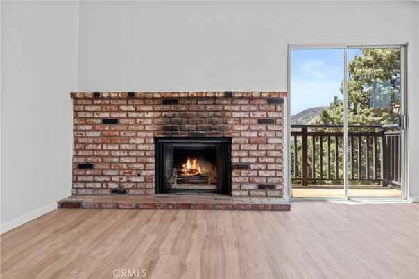 Fireplace, Interior, Wood Texture Flooring