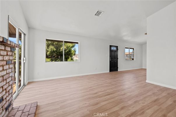 Empty room, Fireplace, Interior, Wood Texture Flooring