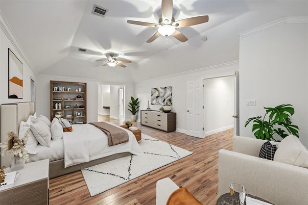 Bedroom, Interior, Wood Texture Flooring