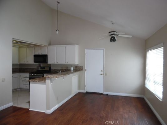 Interior, Kitchen, Pendant Lights, Wood Texture Flooring