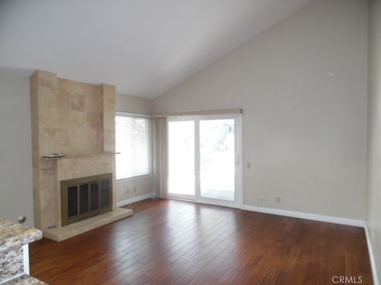 Empty room, Fireplace, Interior, Wood Texture Flooring