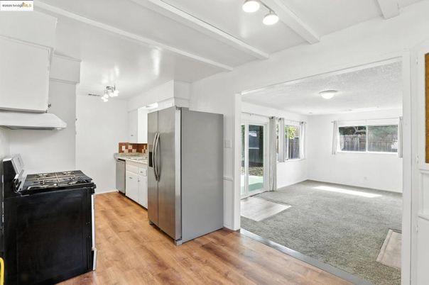 Interior, Kitchen, Wood Texture Flooring