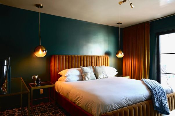 Bedroom, Interior, Pendant Lights