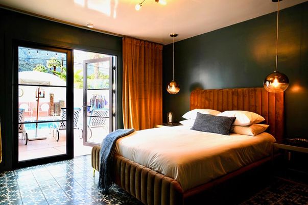 Bedroom, Interior, Pendant Lights