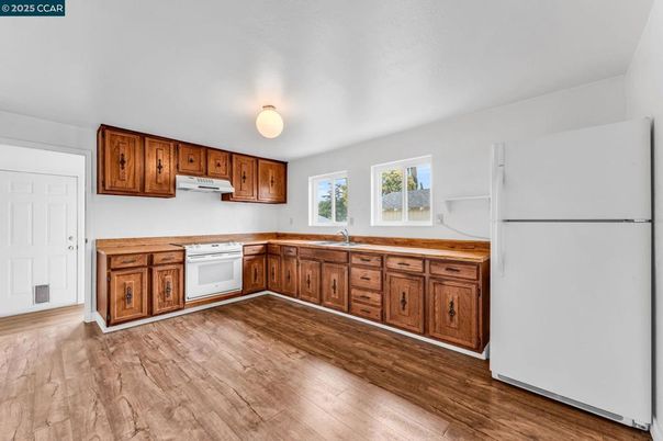 Interior, Kitchen, Wood Texture Flooring