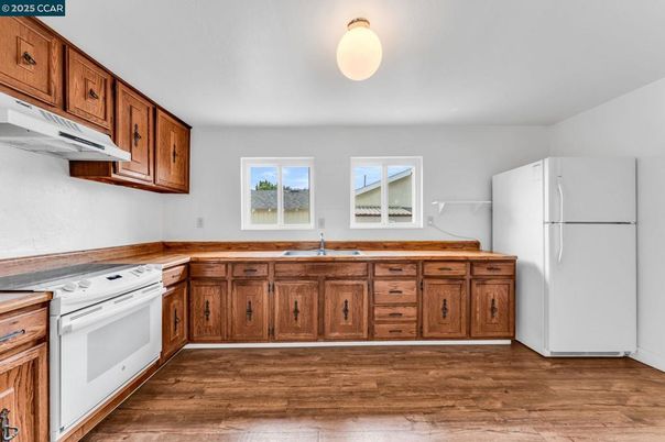 Interior, Kitchen, Wood Texture Flooring