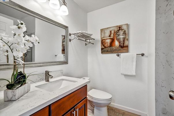 Bathroom, Interior, Wood Texture Flooring