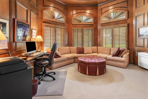 Home Office, Interior, Living room, Wooden Walls