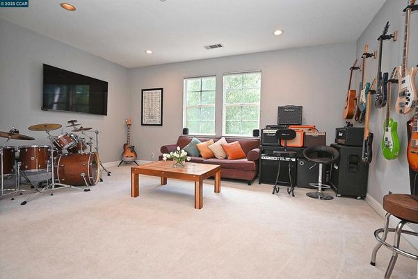 Home Office, Interior, Living room, Recessed Lighting