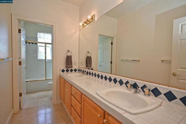 Bathroom, Dual Sink Vanities, Interior, Tile Countertops