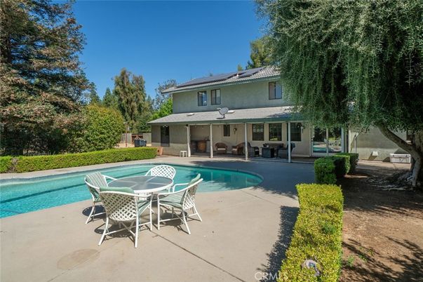 Exterior, Pool, Solar Panels