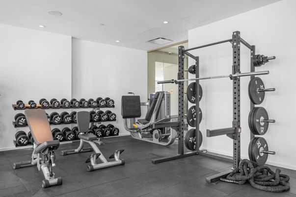 Fitness Equipment, Interior, Recessed Lighting