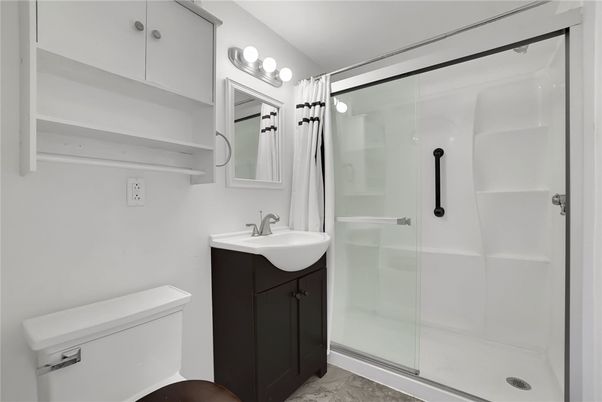 Bathroom, Glass Shower, Interior, Marble