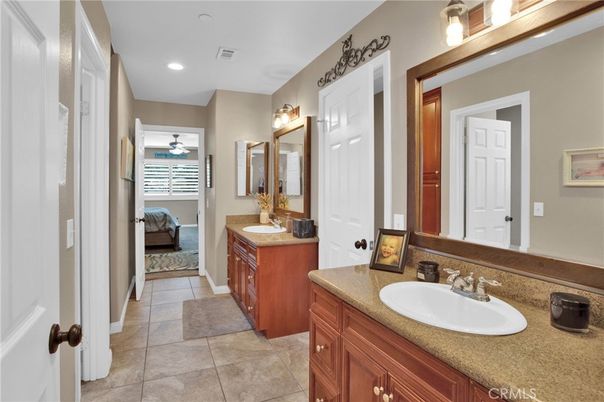 Bathroom, Bedroom, Dual Sink Vanities, Interior, Recessed Lighting