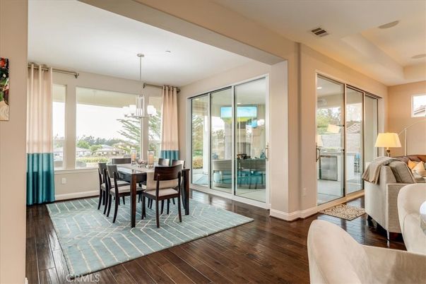 Dining room, Interior, Wood Texture Flooring